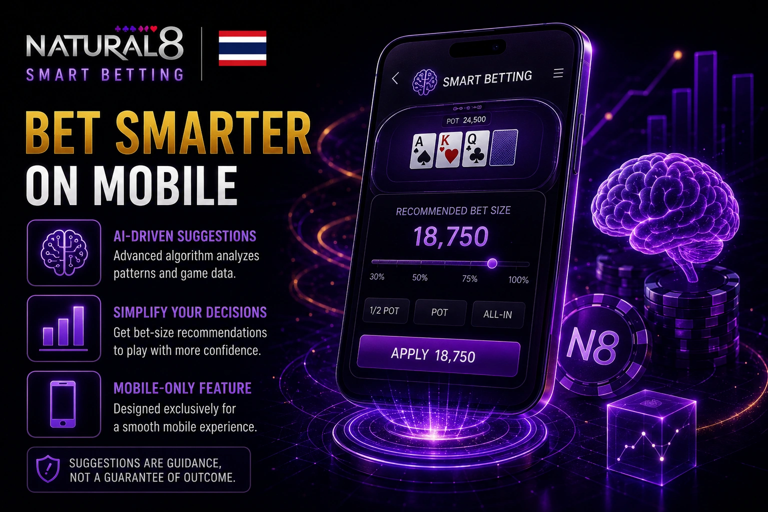 Natural8 Thailand mobile smart betting